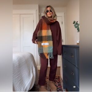 HDYWT Classic Oversized Sweat Set-Maroon